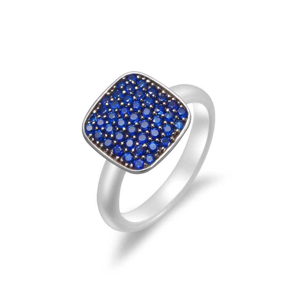 Exquisite Sterling Silver and Ceramic Ring